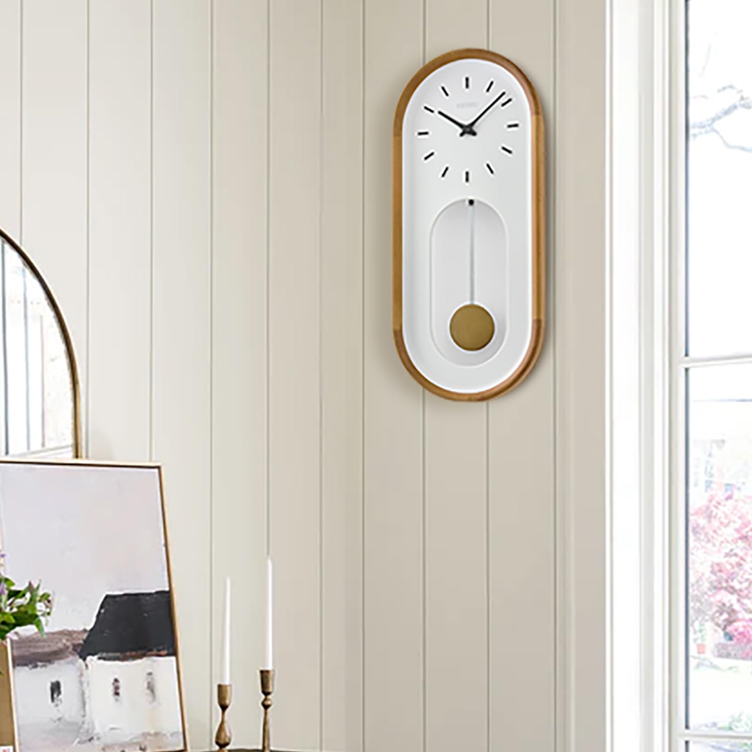 Amazon.com: SEIKO QXC247BLH Wood Framed Pendulum Wall Clock, Brown